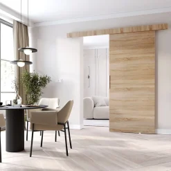 , porte coulissante CLEAN A 86 cm portes de chambre, Chêne Sonoma-MINIO go for it Outlet