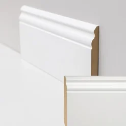 96ml de PLINTHE DUCAL PLINTHE en FIBRE DE BOIS COMPACT 140X15 BLANC-Eternal Parquet Outlet