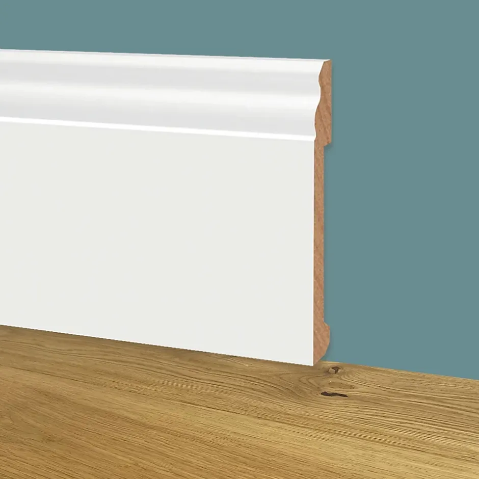 Eternal Parquet 100ml de Plinthe DUCALE en EqualWood HI-TEC POLYMERS 170x14x2000mm - BLANC