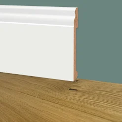 100ml de Plinthe DUCALE GIANT en EqualWood HI-TEC POLYMERS 200x14x2000mm - BLANC-Eternal Parquet