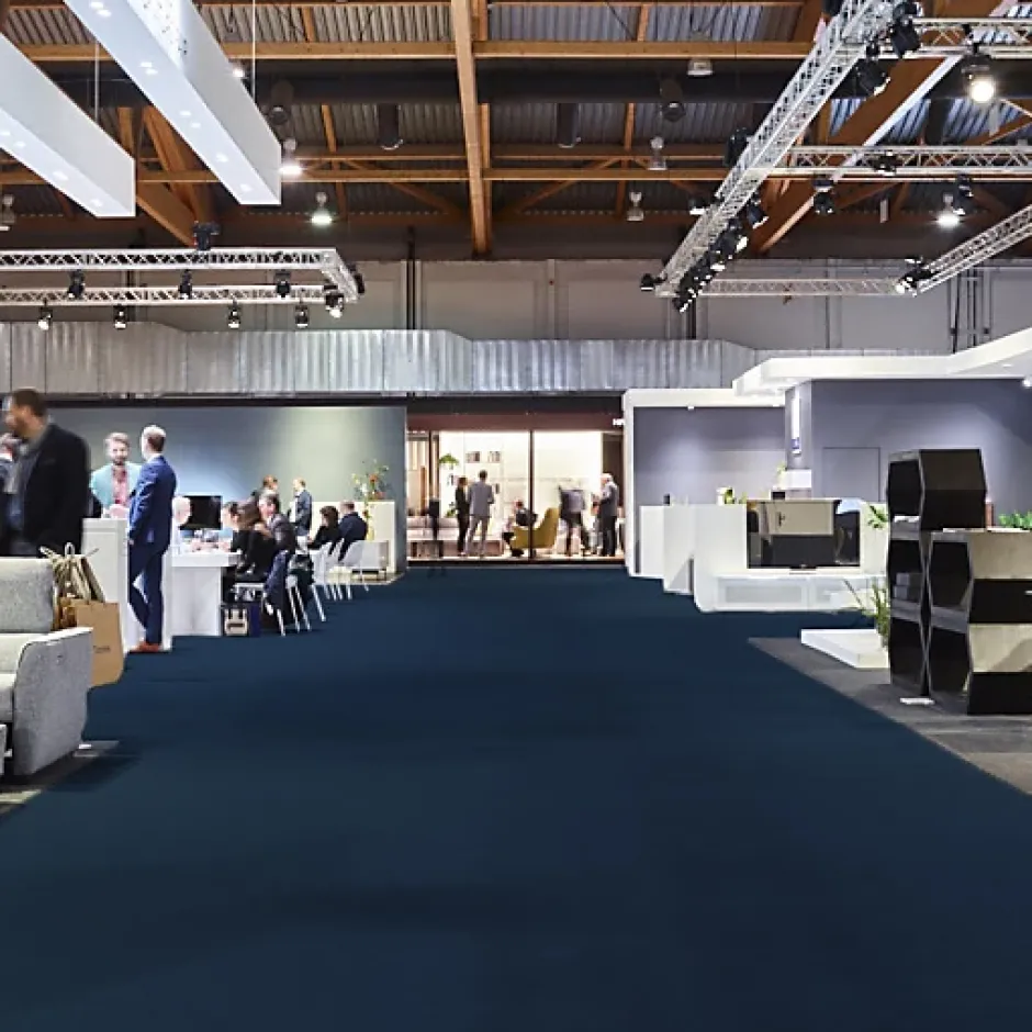 Décoweb Moquette - Stand Event - Bleu nuit - 2 m x 10 ml