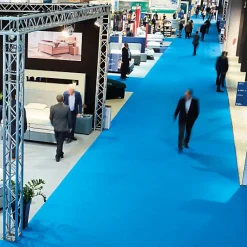 Moquette - Stand Event - Bleu azur - 2 m x 30 ml-Décoweb Online