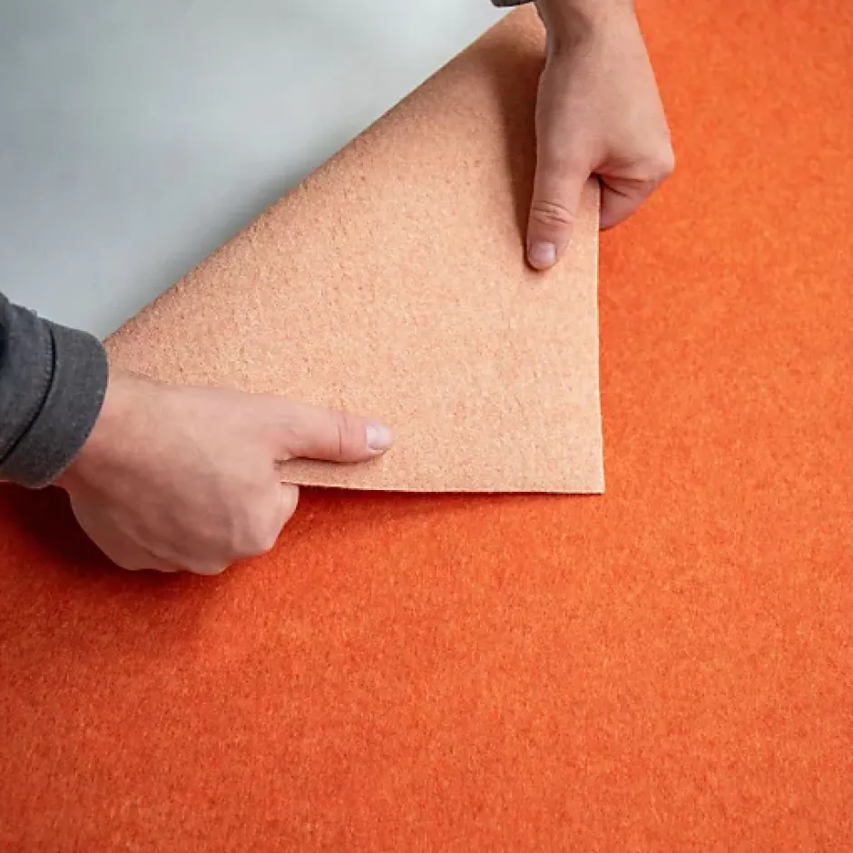 Moquette - Stand Event - Orange citrouille - 2 m x 10 ml-Décoweb Best