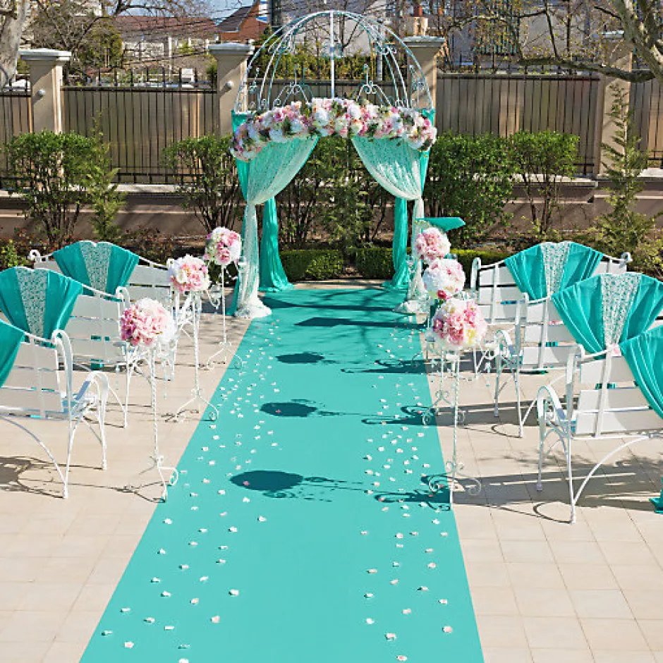 Moquette - Stand Event - Turquoise - 2 m x 10 ml-Décoweb Sale