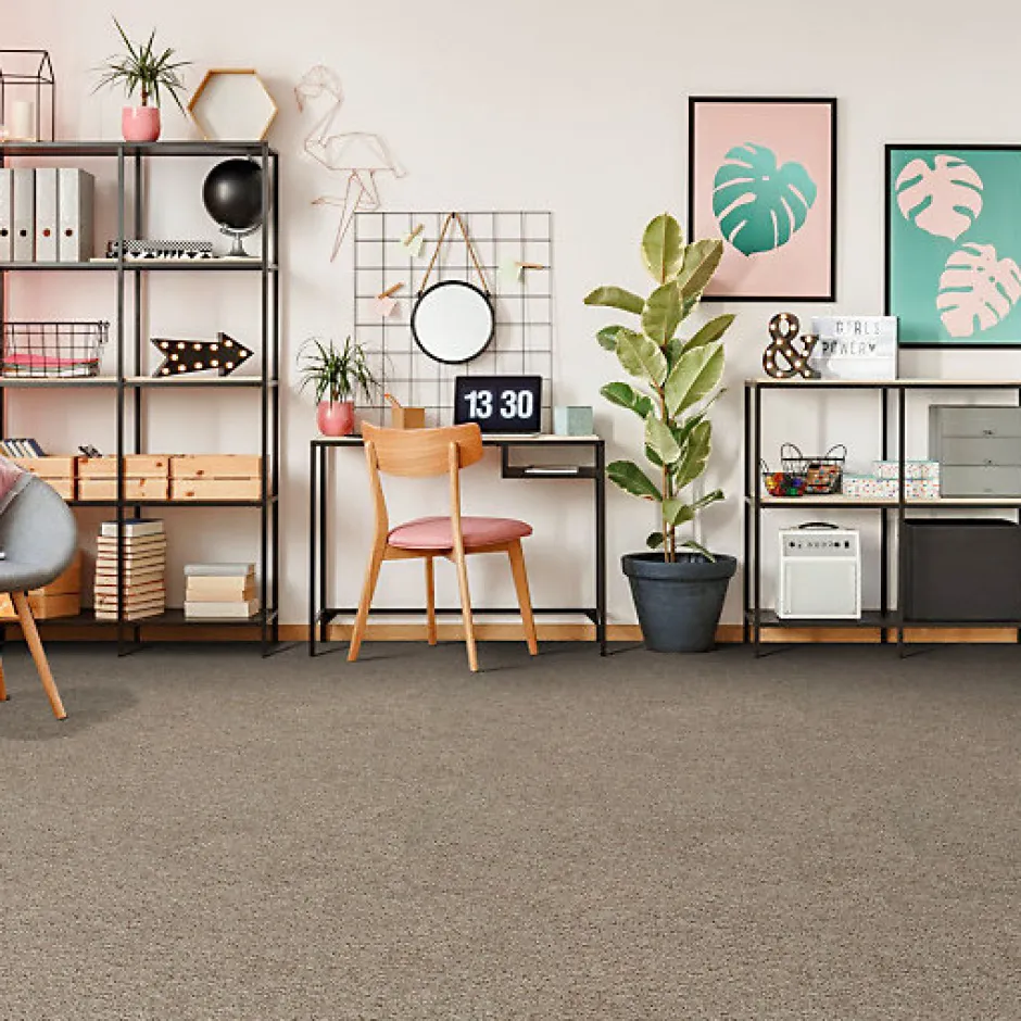 Décoweb Moquette chambre - Lumicolor - Marron tendre - Rouleau de 5m x 24m