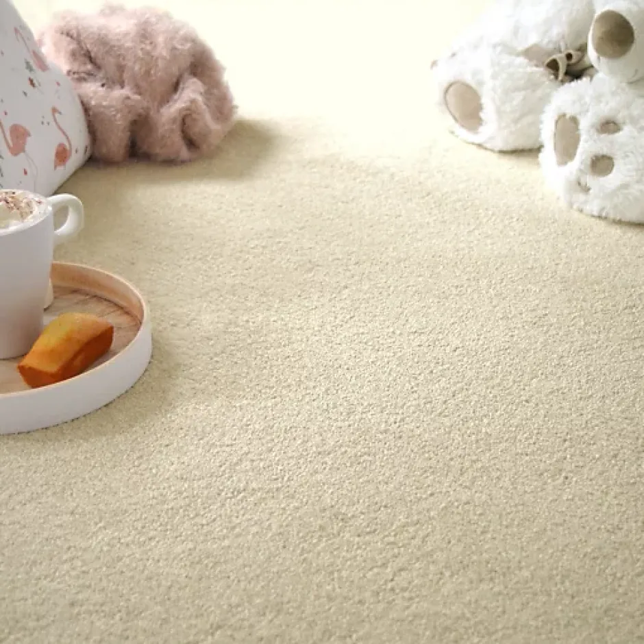 Décoweb Moquette chambre ou salon - Select - Beige clair - Rouleau de 5m x 9m