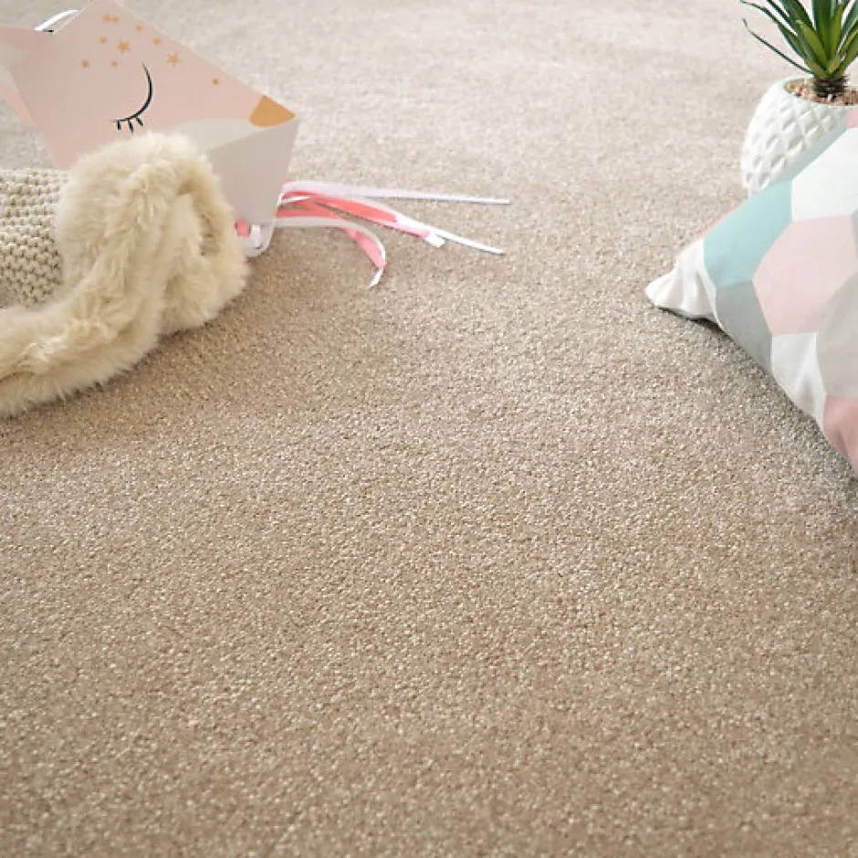 Décoweb Moquette chambre ou salon - Select - Marron clair - Rouleau de 4m x 3m