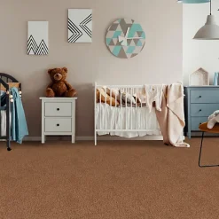 Moquette en polyester recyclé - Re-cycle - Rouille terracotta - Rouleau de 4m x 4m-Décoweb Hot