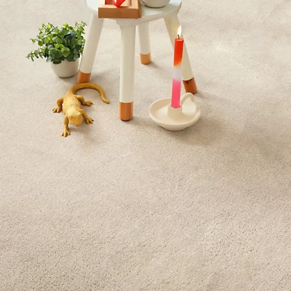 Moquette en polyester recyclé - Re-cycle - Beige - Rouleau de 4m x 19m-Décoweb Discount