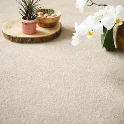 Moquette en polyester recyclé - Re-cycle - Beige - Rouleau de 4m x 19m-Décoweb Discount