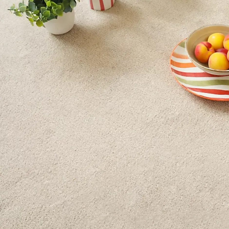 Décoweb Moquette en polyester recyclé - Re-cycle - Beige - Rouleau de 4m x 14m