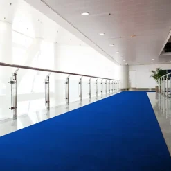 Moquette filmée - Stand Event - Bleu roi - 2 m x 30 ml-Décoweb New