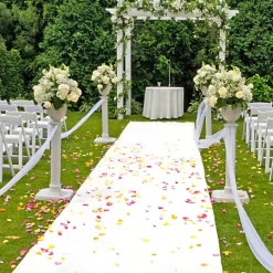 Moquette filmée - Stand Event - Blanc - 2 m x 30 ml-Décoweb New