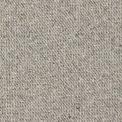 Moquette pure laine vierge bouclée - Mallow - Grège - Rouleau de 4m x 13m-Décoweb Clearance