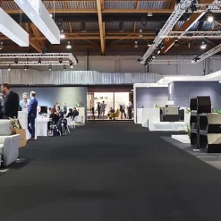 Décoweb Moquette Stand Expo - Noir - Rouleau de 2m x 12m