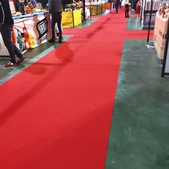 Décoweb Moquette Stand Expo - Rouge vif - Rouleau de 2m x 30m