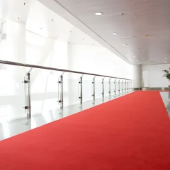 Décoweb Moquette Stand Expo - Rouge vif - Rouleau de 2m x 30m