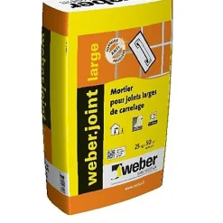 Weber Mortier pour joints de carrelage - Le Sac de 25 Kg - GRIS CIMENT