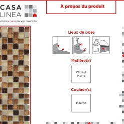 Casa Linéa MOSAIQUE ANTIQUES BAROQUE 1 PLAQUE 30 x 30 CM CASA LINEA