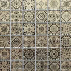 Casa Linéa MOSAIQUE ARABESQUE GRIS 1 PLAQUE 30,5 x 30,5 CM CASA LINEA