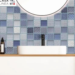 MOSAIQUE ARGOS BLEU 1 PLAQUE 30 x 30 CM CASA LINEA-Casa Linéa Outlet