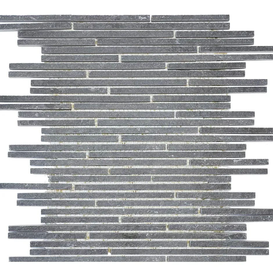 MOSAIQUE BARRETTE FINE BRAZIL NOIR 1 PLAQUE 30,5 x 30,5 CM CASA LINEA-Casa Linéa Online