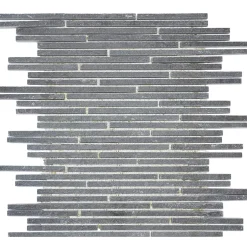 MOSAIQUE BARRETTE FINE BRAZIL NOIR 1 PLAQUE 30,5 x 30,5 CM CASA LINEA-Casa Linéa Online