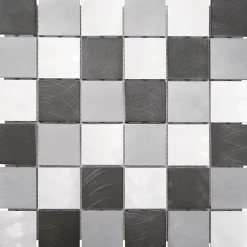 MOSAIQUE CARRE GRIS NOIR 1 PLAQUE 30,5 x 30,5 CM CASA LINEA-Casa Linéa Discount