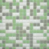 MOSAIQUE CLASSIQUES MISCELA GRIGIOVERDE TRAME NYLON 1 PLAQUE 32,7 x 32,7 CM CASA LINEA-Casa Linéa Sale