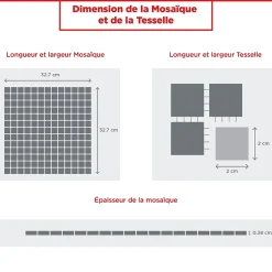 MOSAIQUE CLASSIQUES MISCELA GRIGIOVERDE TRAME NYLON 1 PLAQUE 32,7 x 32,7 CM CASA LINEA-Casa Linéa Sale