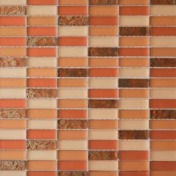 Casa Linéa MOSAIQUE CONTEMPORAINS BARRETTE SABLE 1 PLAQUE 30,5 x 30,5 CM CASA LINEA