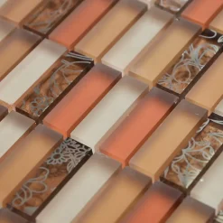 Casa Linéa MOSAIQUE CONTEMPORAINS BARRETTE SABLE 1 PLAQUE 30,5 x 30,5 CM CASA LINEA