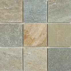 Mosaique de Quartzite Beige / Gris 9.8 X 9.8 - vendu par plaque de 30x30 cm --Carrelage Signature Best