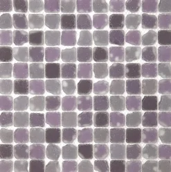 Mosaique de Verre Vieilli 2.5X2.5 Cm Mix Pourpre Format - vendu par plaque de 30X30 cm --Carrelage Signature
