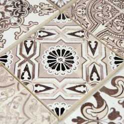 MOSAIQUE DECOR RENAISSANCE TRAVERTIN DECORE NATURAL 1 PLAQUE 10 x 30,5 CM CASA LINEA-Casa Linéa Best