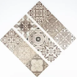 MOSAIQUE DECOR RENAISSANCE TRAVERTIN DECORE NATURAL 1 PLAQUE 10 x 30,5 CM CASA LINEA-Casa Linéa Best