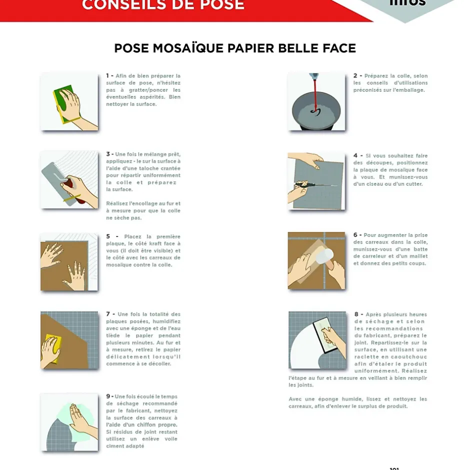 MOSAIQUE DECORATION BLEU MARINE TRAME PAPIER 1 PLAQUE 32,7 x 32,7 CM CASA LINEA-Casa Linéa New