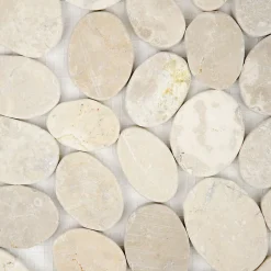 Casa Linéa MOSAIQUE GALET SCIE CREME 1 PLAQUE 30 x 30 CM CASA LINEA