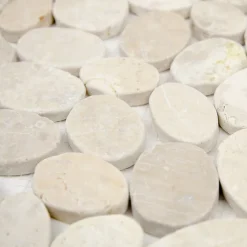 Casa Linéa MOSAIQUE GALET SCIE CREME 1 PLAQUE 30 x 30 CM CASA LINEA