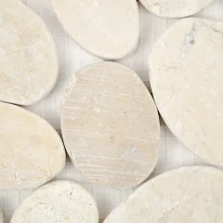 Casa Linéa MOSAIQUE GALET SCIE CREME 1 PLAQUE 30 x 30 CM CASA LINEA