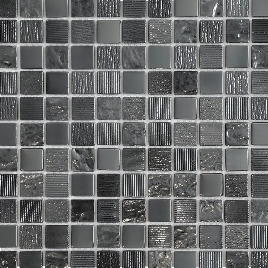 MOSAIQUE GLOSSY NOIR 1 PLAQUE 30,5 x 30,5 CM CASA LINEA-Casa Linéa New