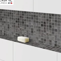 MOSAIQUE GLOSSY NOIR 1 PLAQUE 30,5 x 30,5 CM CASA LINEA-Casa Linéa New