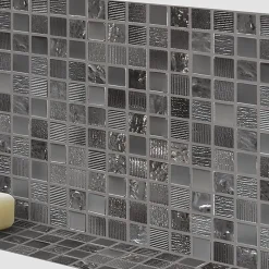 MOSAIQUE GLOSSY NOIR 1 PLAQUE 30,5 x 30,5 CM CASA LINEA-Casa Linéa New