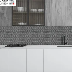 MOSAIQUE HEXAGONE TERRAZZO BLACK 1 PLAQUE 30,5 x 30,5 CM CASA LINEA-Casa Linéa Hot