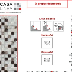 MOSAIQUE LES ANTIQUES ONYX 1 PLAQUE 30 x 30 CM CASA LINEA-Casa Linéa