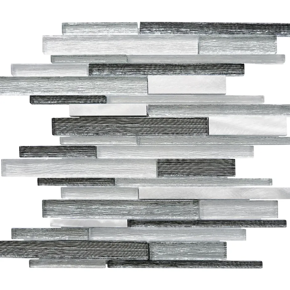 Casa Linéa MOSAIQUE MF TUBE MIX GRIS ALU 1 PLAQUE 30 x 30 CM CASA LINEA