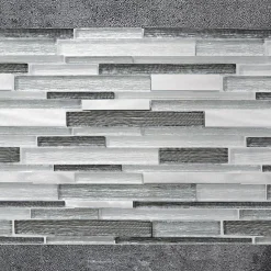 Casa Linéa MOSAIQUE MF TUBE MIX GRIS ALU 1 PLAQUE 30 x 30 CM CASA LINEA