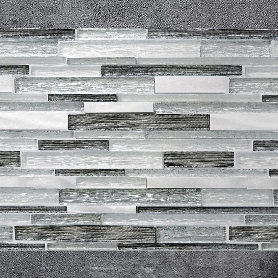 Casa Linéa MOSAIQUE MF TUBE MIX GRIS ALU 1 PLAQUE 30 x 30 CM CASA LINEA