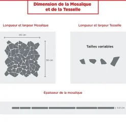 MOSAIQUE PALLADIEN CREME 1 PLAQUE 30 x 30 CM CASA LINEA-Casa Linéa New