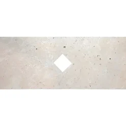 MOSAIQUE RENAISSANCE TRAVERTIN IVOIRE PERCE 1 PIÈCE 20 x 50 CM CASA LINEA-Casa Linéa Sale